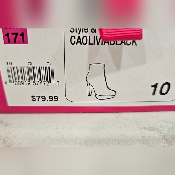 Black Platform Boots - Size 10 - Picture 5 of 6